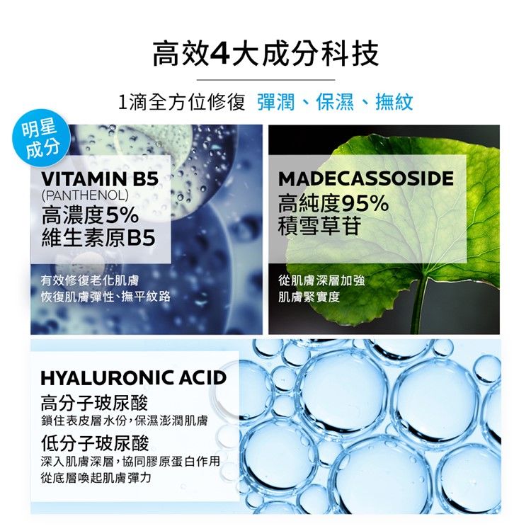 LA ROCHE-POSAY 理膚寶水  B5彈潤修復精華 30ml 【2入組】