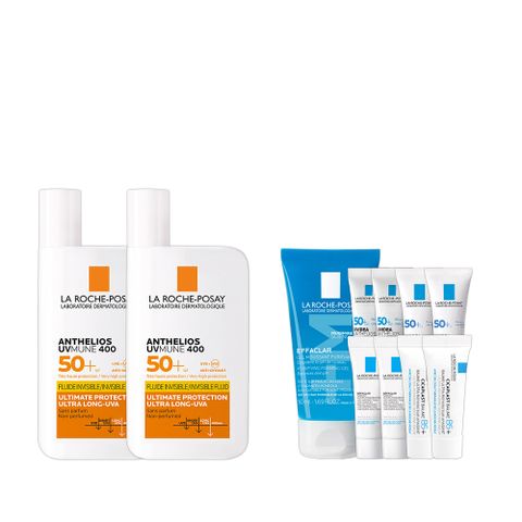 理膚寶水 安得利清爽極效夏卡防曬液 SPF50+ 50ml＿２入組