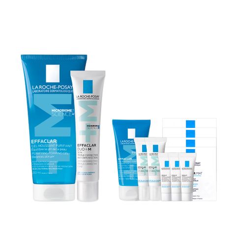 理膚寶水 青春潔膚凝膠+M 200ml+淨痘無瑕極效精華 DUO+M 40ml