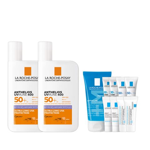 理膚寶水 安得利淡斑淨亮極效夏卡防曬液(MELA夏卡) 50ml 2入組