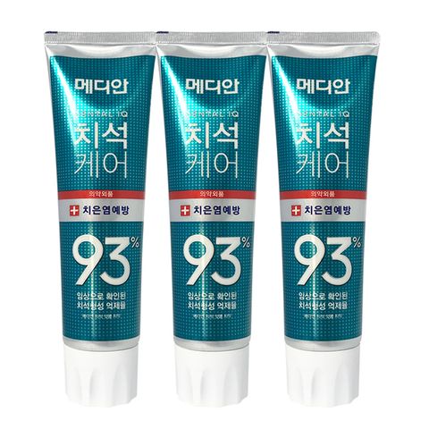 韓國MEDIAN 93% 強效護理牙膏#牙周護理(綠) 120g*3入/組
