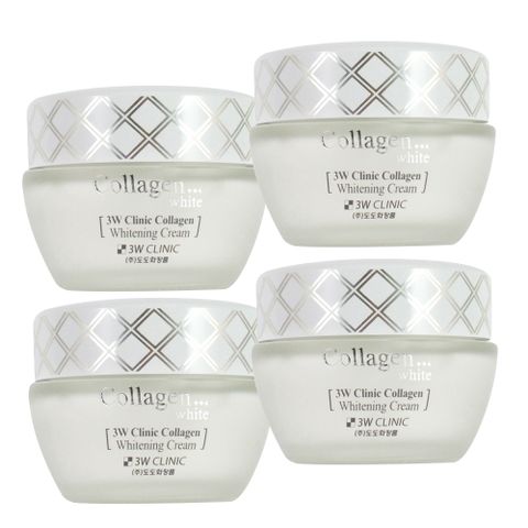 【韓國 3W Clinic】膠原嫩白精華霜60mlX4入組