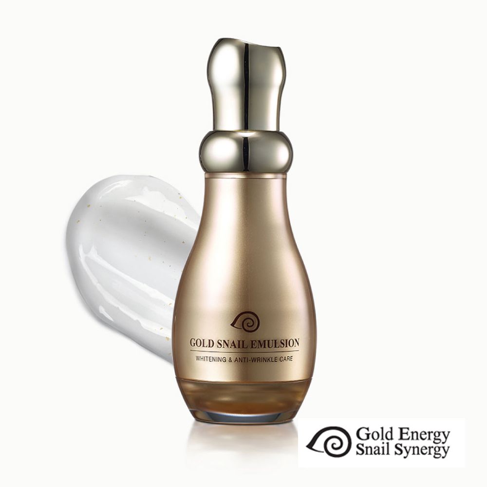  韓國【Gold Energy Snail Synergy】黃金蝸牛極致透白防皺潤膚乳液130ml