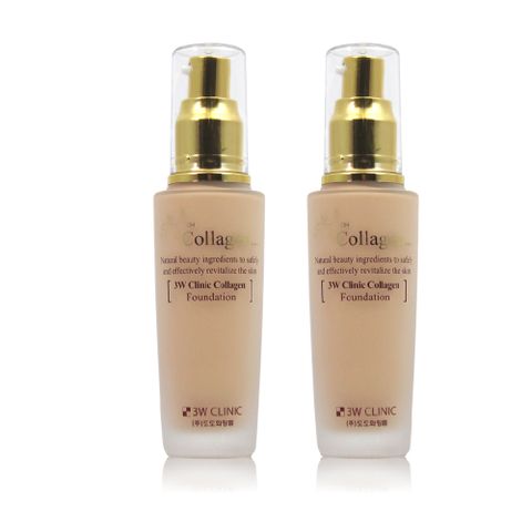 【韓國 3W CLINIC】膠原蛋白粉底液50mlx2入