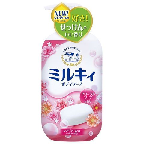 牛乳石鹼 日本COW STYLE牛乳精華沐浴乳(玫瑰花香)550ml