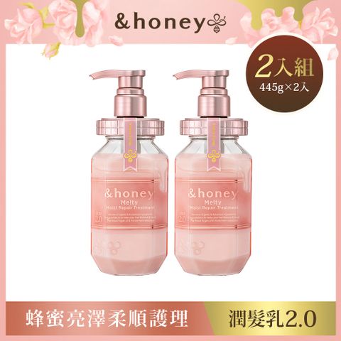 &honey 蜂蜜亮澤柔順護理潤髮乳2入組 (445gx2入)