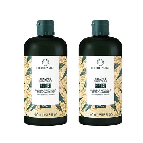 THE BODY SHOP 薑根鏗活調理洗髮精 400ml (新版) x2入組