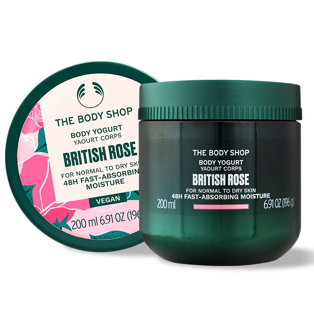 The Body Shop 美體小舖  英皇玫瑰嫩膚保水美肌優格(200ml)-國際航空版