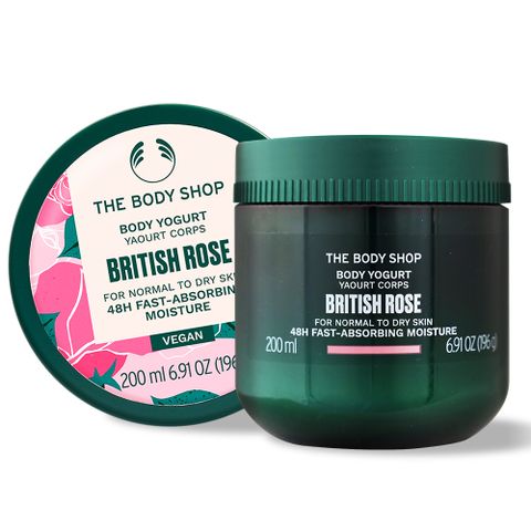 The Body Shop 美體小舖 英皇玫瑰嫩膚保水美肌優格(200ml)-國際航空版