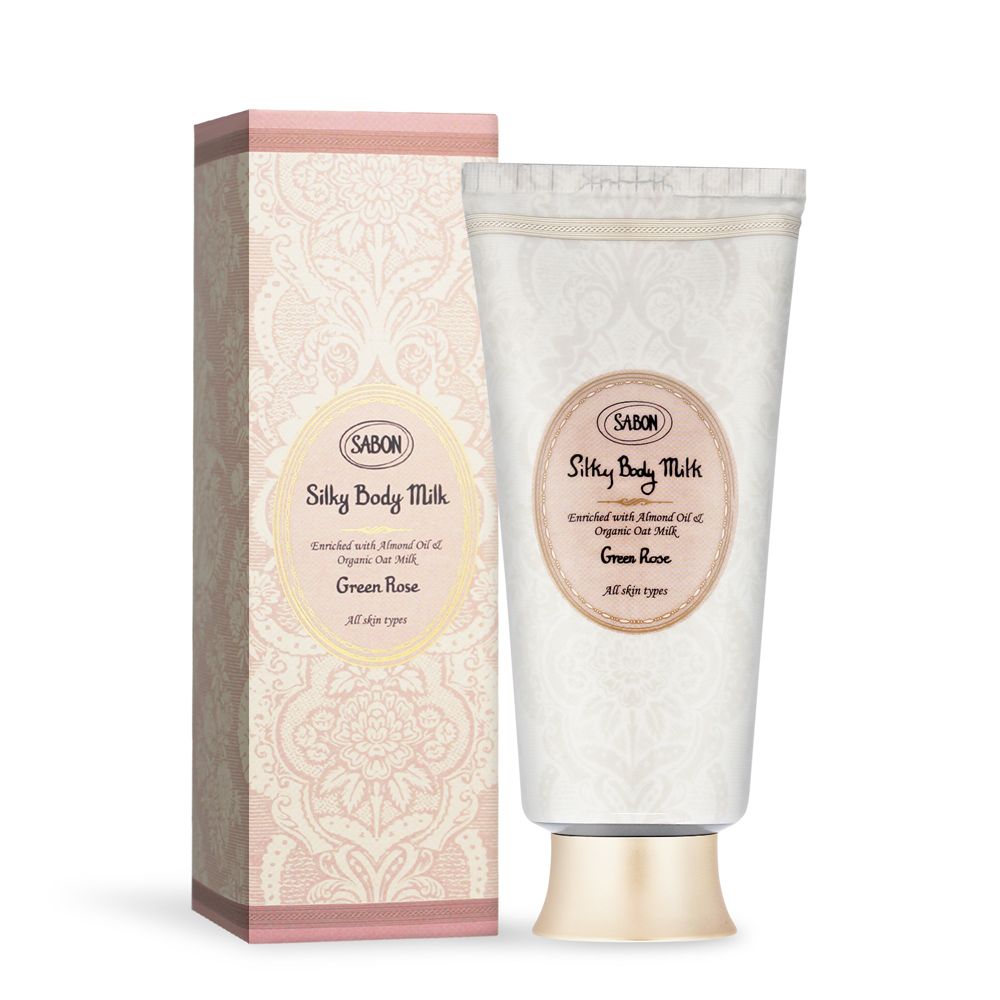 SABON  以色列綠玫瑰絲綢身體乳液(200ml)(管裝)-國際航空版