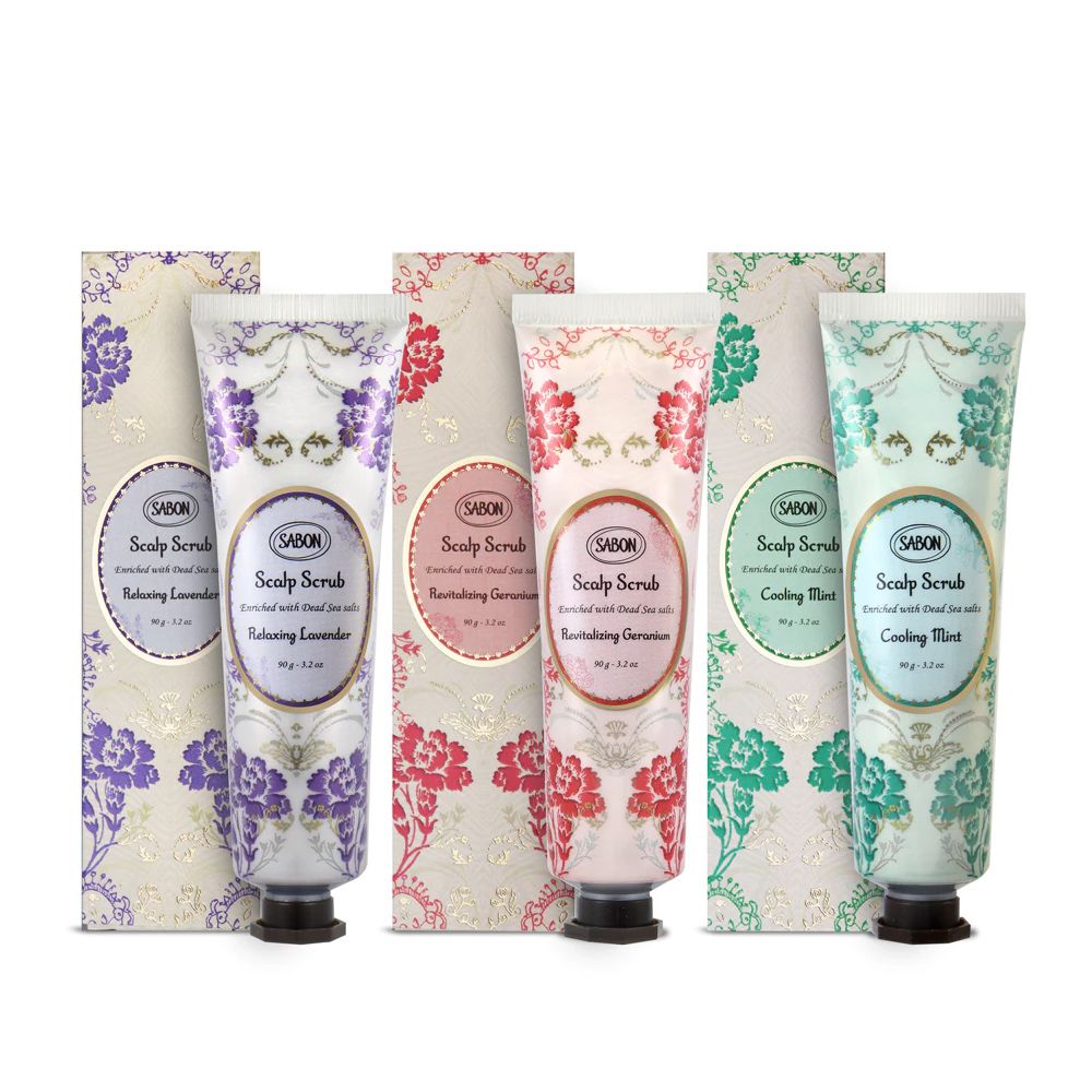 SABON SABON 死海鹽頭皮磨砂膏 90g 百貨公司貨 (沁心薄荷/賦活天竺葵/舒緩薰衣草)