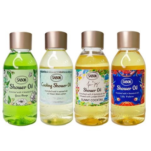 SABON 琉璃百合/沁檸莫西多/微風拂綠/香絮巴黎 沐浴油 100ml X2入組-規格任選