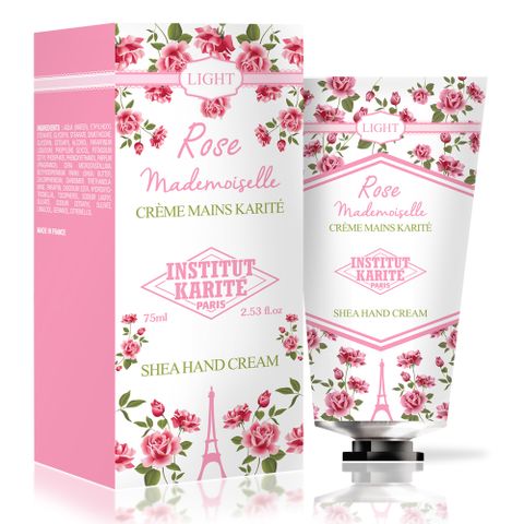 Institut Karite Paris巴黎乳油木玫瑰皇后清爽保濕護手霜75ml