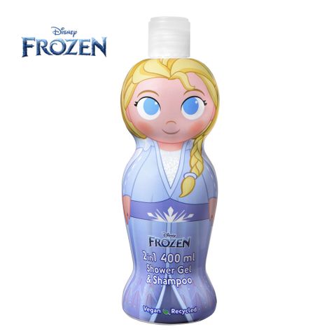 Disney Frozen Elsa艾莎2合1沐浴洗髮精 400ml (萌Q收藏版)