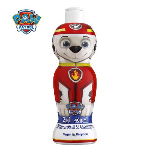 paw patrol 汪汪隊立大功 汪汪隊消防員毛毛2合1沐浴洗髮精 400ml (萌Q收藏版)