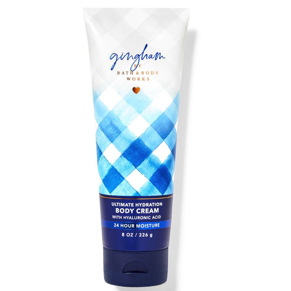 Bath & Body Works  BBW 》保濕香水身體乳霜【棉布格子】Gingham 226g