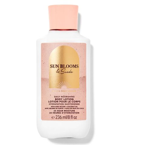 Bath & Body Works 《 BBW 》香水身體乳液【陽光綻放麂皮】Sun Blooms & Suede 236ml