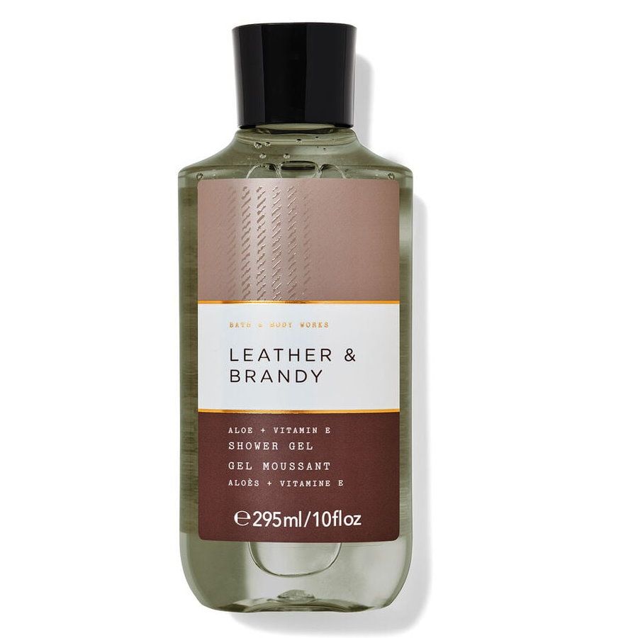 Bath & Body Works BBW 》香水沐浴精【男士系列-皮革和白蘭地】Leather