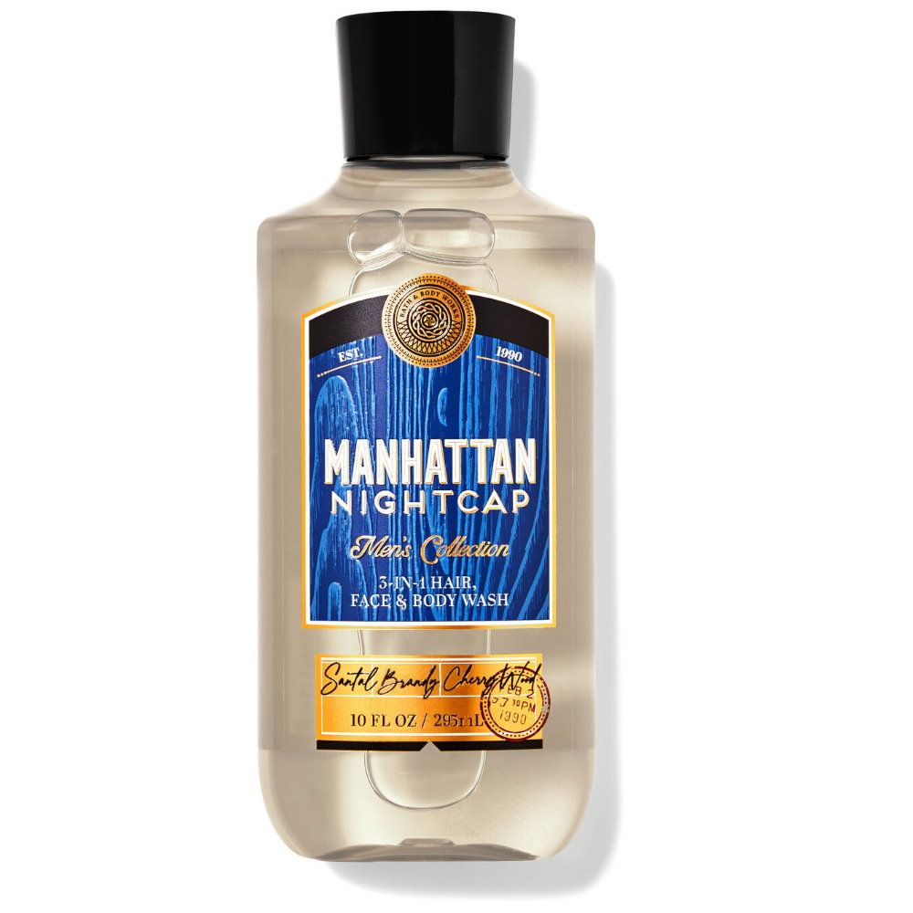 Bath & Body Works 《 BBW 》香水沐浴精【男士系列-曼哈頓睡帽】Manhattan Nightcap 295ml