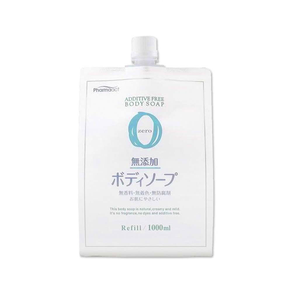 生活良品 日本KUMANO熊野油脂-zero無添加保濕沐浴露1000ml/補充包(植萃精油鎖水沐浴乳,草本潔膚凝膠)