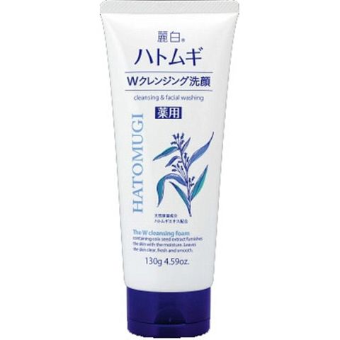 日本【 熊野油脂】 麗白 薏仁卸妝洗面乳130g