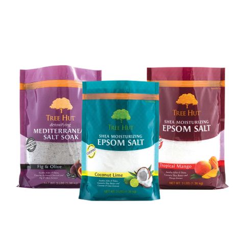 TREE HUT 樹上小屋 乳木果鎂鹽入浴劑1.36kg(無花果橄欖/熱帶芒果/椰子萊姆)