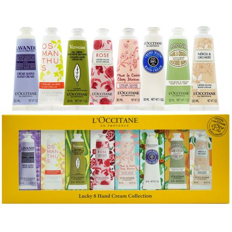 L'OCCITANE 歐舒丹 幸運護手霜8件組(30mlX8) 新版包裝