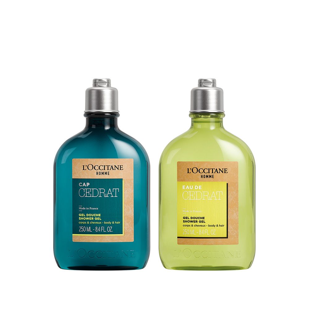 LOCAPHOMMECEDRATLOCCITANEHOMMEEAU DECEDRATMade in FranceGEL DOUCHESHOWER GELcorps & cheveux  body & hair250 ML 84 FL .GEL DOUCHESHOWER GELcorps & cheveux  body & hair250 ML- FL OZCCITANE