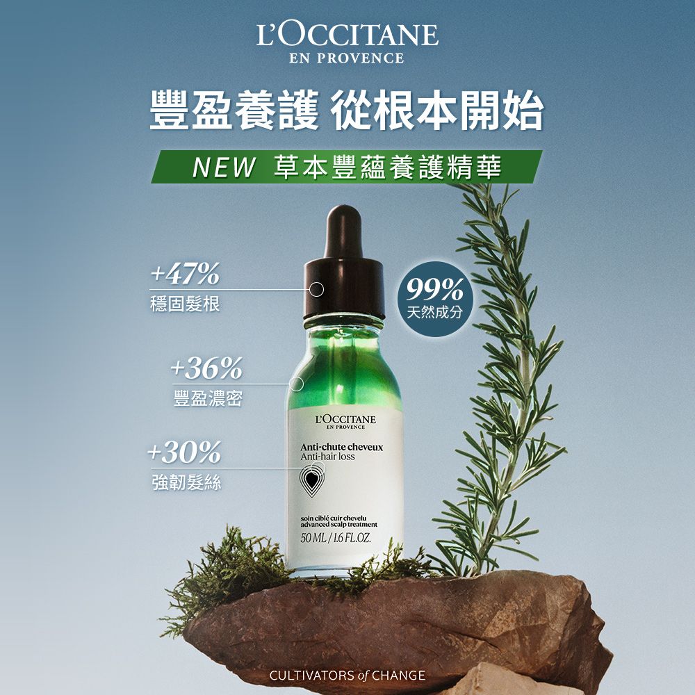 L'OCCITANE 歐舒丹 【LOCCITANE】草本豐蘊養髮精華50ml