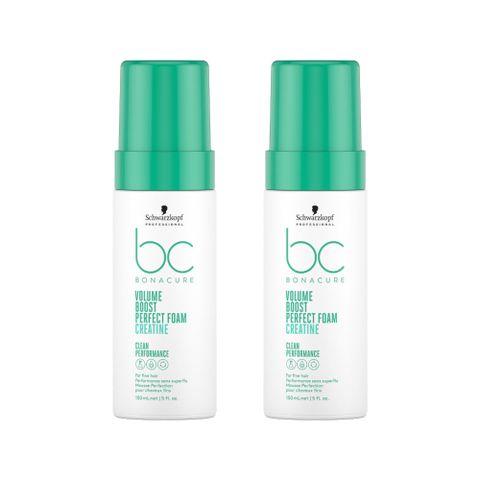 SCHWARZKOPF 施華蔻 BC 豐盈俏彈 肌酸蓬鬆慕絲 150ml (免沖洗) 2入組