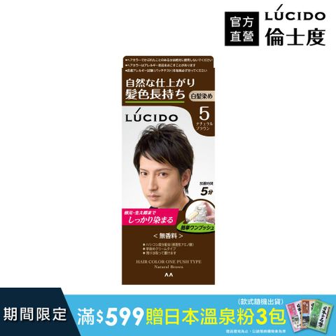 倫士度 日本LUCIDO 按壓式染髮霜(自然棕)