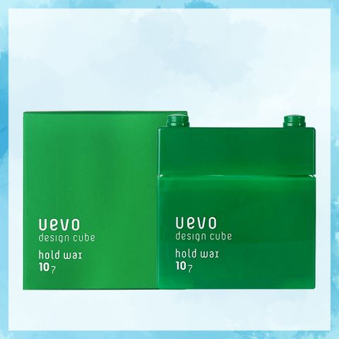 DEMI 提美 UEVO 卵殼膜彩色造型積木WAX 綠積木髮蠟80g (台灣公司貨)