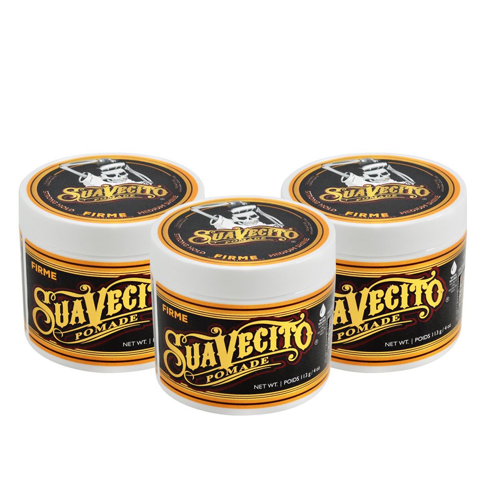 Suavecito 【美國】強力款水洗式髮油 113g 超值三入組