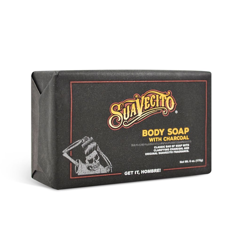 Suavecito 【美國】沐浴炭皂 170g Charcoal Body Soap