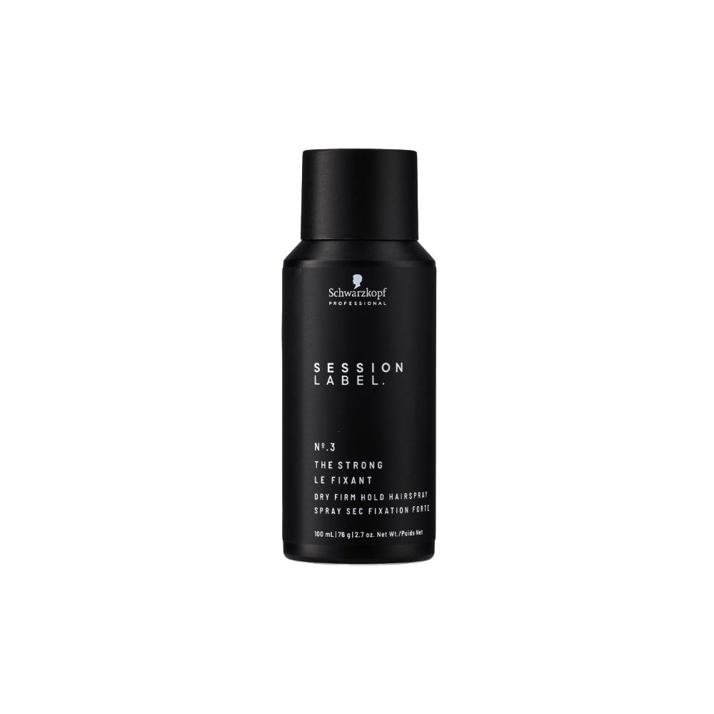 SCHWARZKOPF 施華蔻 德國-蓬鬆空氣感持久定型美髮噴霧-3號100ml/黑罐(黑颶風專業沙龍,黑魔髮記憶塑型,扁塌髮救星,高壓水霧髮膠)