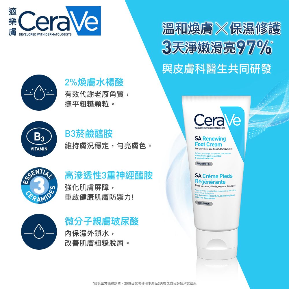 CeraVe 適樂膚 B3水楊酸煥膚修護美體霜 88ml