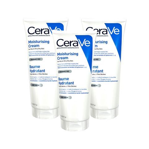 CeraVe 適樂膚 長效潤澤修護霜 177mlx3