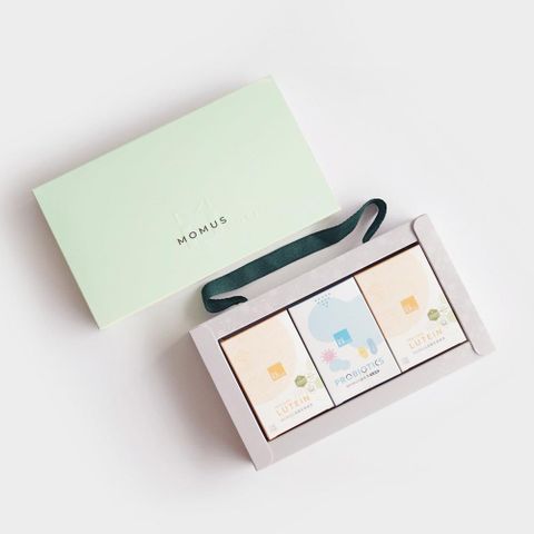 MOMUS 保健禮盒組-益生菌1盒+葉黃素2盒
