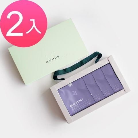 MOMUS 美顏禮盒組- 巴西莓錠 36錠X4包/盒 (2入)