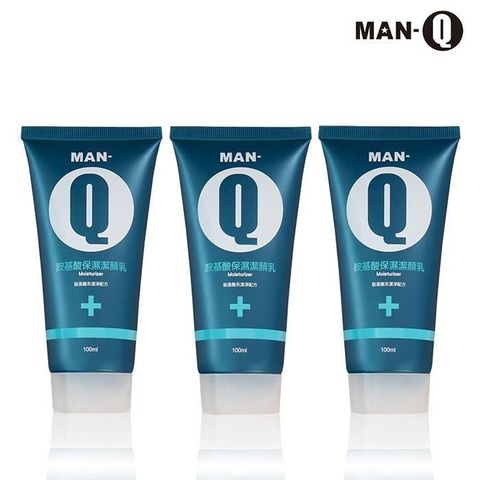 MAN-Q 【南紡購物中心】   胺基酸保濕潔顏乳x3入(100ml/入)