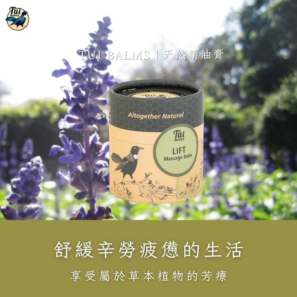  【Tui Balms】遠離疲勞身體按摩精油蜂蠟膏(草本植物) 100g紙板裝〈精油膏〉