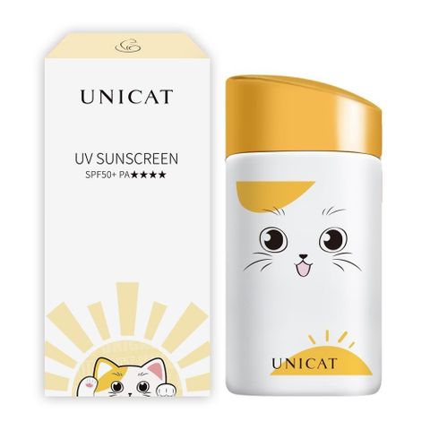 UNICAT 變臉貓 不沾口罩 萌貓超水感防曬隔離乳50ml (即期良品-效期2025.07.19)