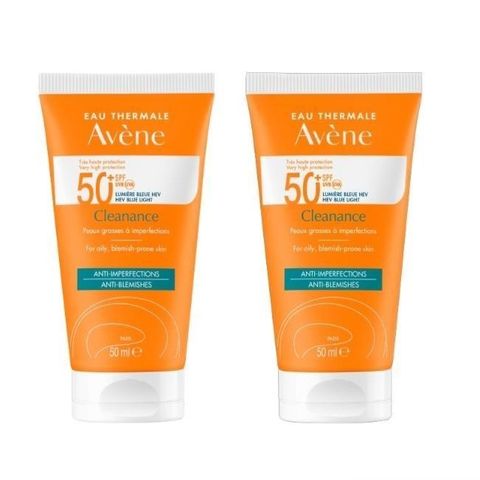 Avene 雅漾 超能控油清爽防曬液SPF50+50ml 二入組