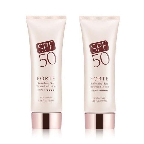 FORTE 台塑生醫 【南紡購物中心】 超輕透水感防曬凝乳50ml SPF50+/  (2入/組)