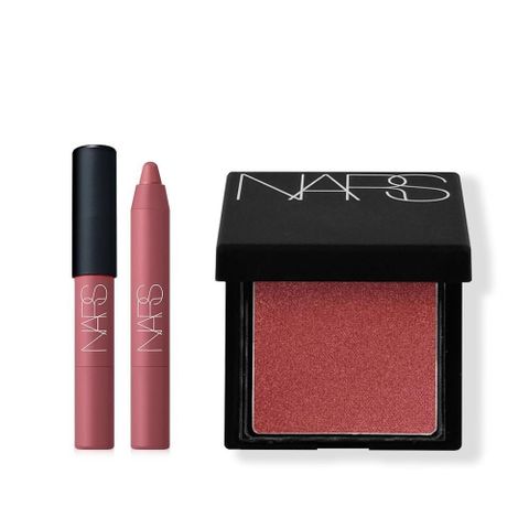 NARS 炫色柔霧頰彩組(腮紅2.5g#OrgasmRush+唇筆1.6g#DolceVita)