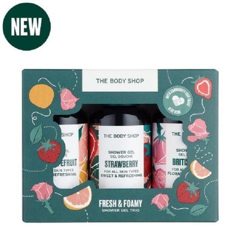 The Body Shop 美體小舖 【南紡購物中心】 AYR三小福果香沐浴原裝禮盒