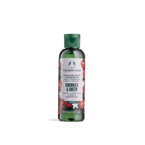 The Body Shop 美體小舖 【南紡購物中心】 XM歡沁櫻桃身體按摩油-100ML