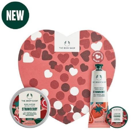 The Body Shop 美體小舖 【南紡購物中心】 AYR草莓嫩白心型禮盒 