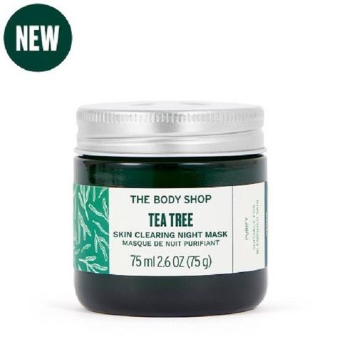 The Body Shop 美體小舖 【南紡購物中心】 茶樹抗瑕淨膚晚安凍膜-75ML