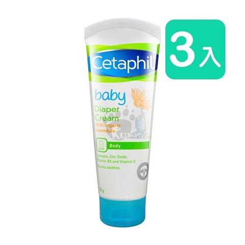 Cetaphil 舒特膚 (贈爽身粉) Baby舒緩護膚膏70g (3入)